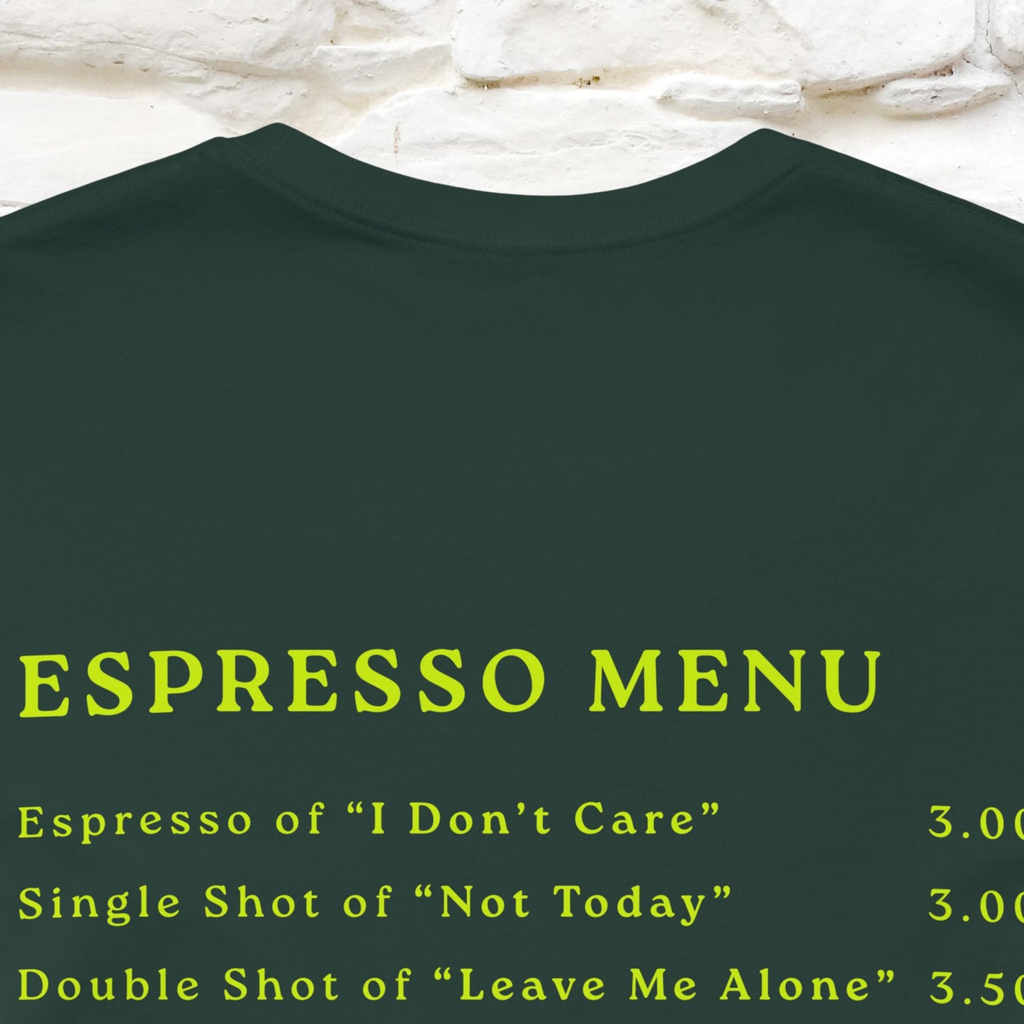 "More Espresso Less Depresso" |Cat T-Shirt | Nunu&Miao Studio