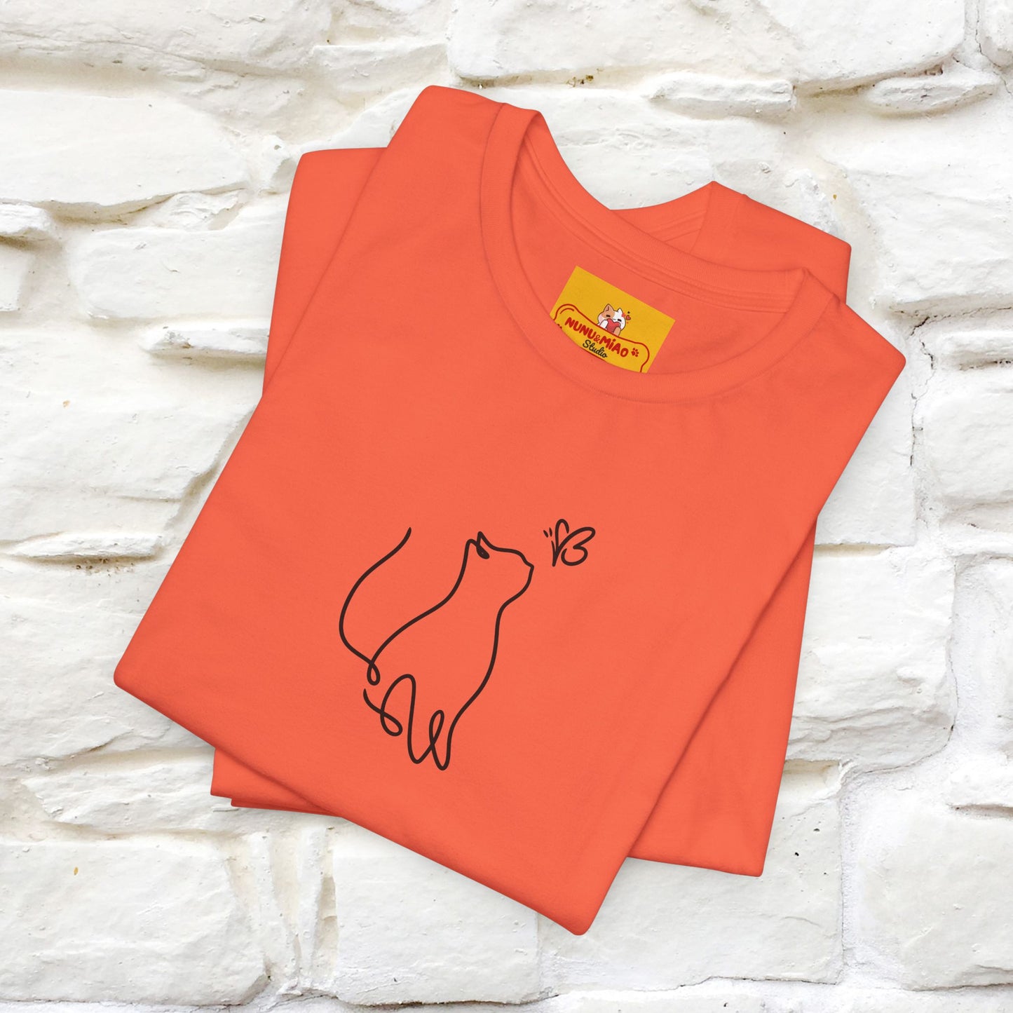 "Let Your Dreams Blossom'' Cat T-Shirt Front and Back Design | Nunu&Miao Studio