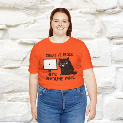 "Creative Block Meets Deadline..." |Cat T-Shirt | Nunu&Miao Studio