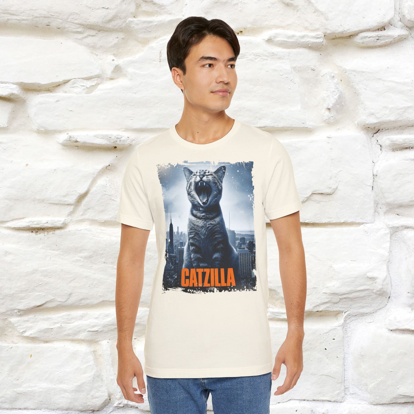 Catzilla T-Shirt | Fun Monster Cat Tee for Men & Women | 100% Cotton*