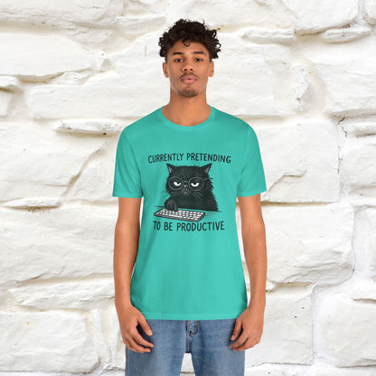 "Currently Pretending To Be Productive" |Cat T-Shirt | Nunu&Miao Studio