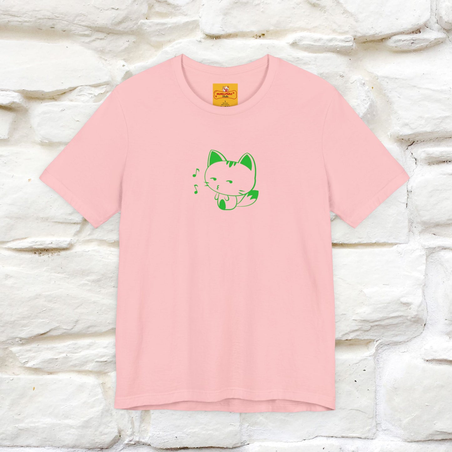 "Happiness Comes From Peace, Peace Comes From Indifference" Cat T-Shirt| Front & Back Design | Nunu&Miao Studio