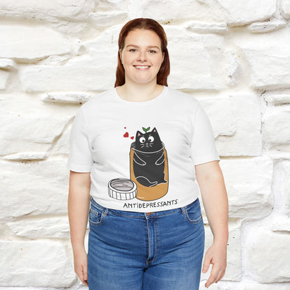 "Antidepressants" Funny Cat T-Shirt for Men & Women | 100% Cotton* 🐾