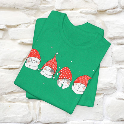 Christmas Cute Cats T-shirt for Men & Women | 100% Cotton* 🐾