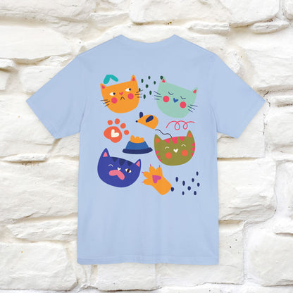 ''The Power Of Meow'' Cat T-Shirt Front and Back Design | Nunu&Miao Studio