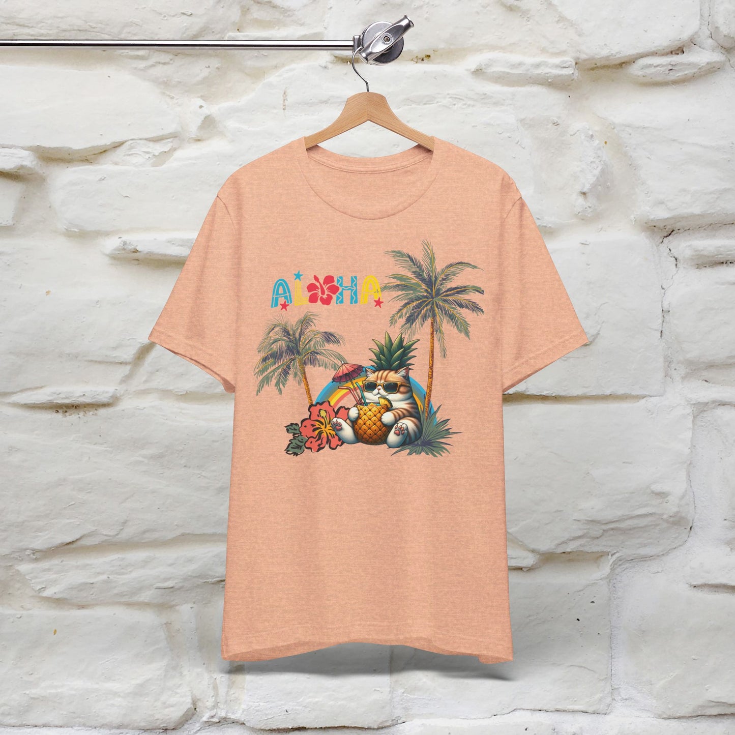 ''Aloha'' Cat T-shirt for Women 100% Cotton* - Nunu&Miao Studio