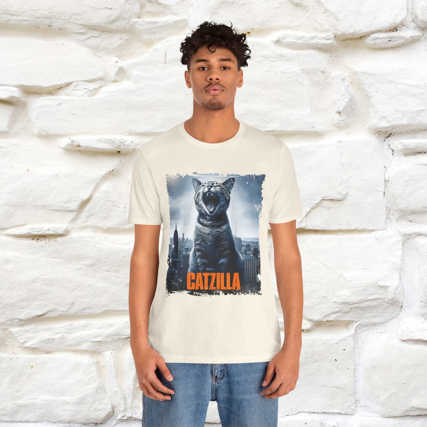 Catzilla T-Shirt | Fun Monster Cat Tee for Men & Women | 100% Cotton*