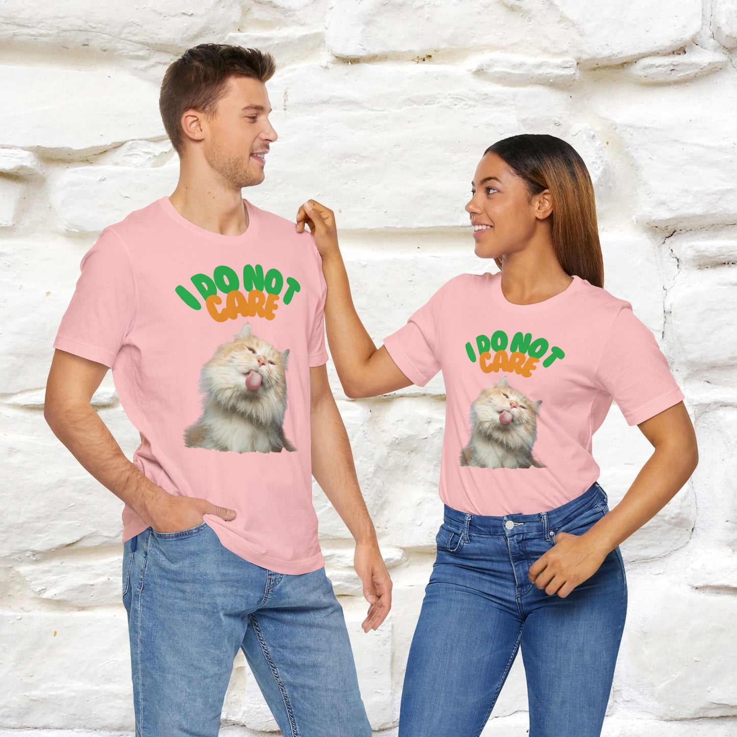 ''I Do Not Care''  Cat T-shirt for Men and Women  100% Cotton*