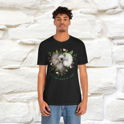 "All You Need Is Love" Cat T-Shirt | 100% Cotton* | Adorable Cat Apparel for Men & Women