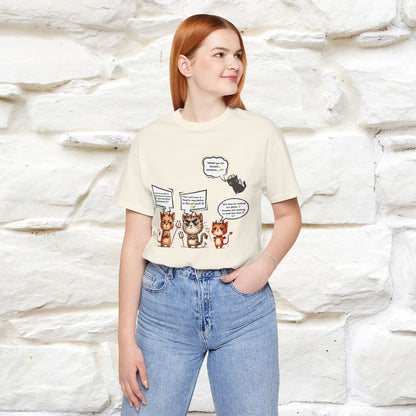 "Humans Are Way Ahead In The Evil Game! 😈😼" Cat  T-shirt |Nunu&Miao Studio - Nunu&Miao Studio