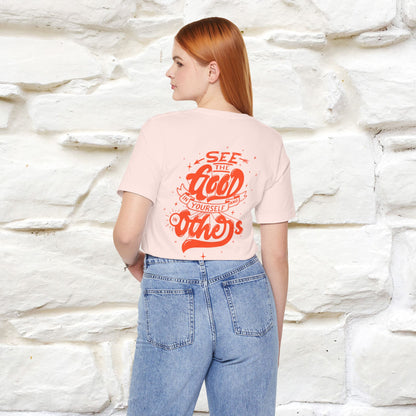 "See the Good in Yourself and Others" Cat T-Shirt | Front & Back Design | Nunu&Miao Studio