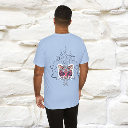 ''Air Fire Cat'' | Cat T-Shirt Front and Back Design | Nunu&Miao Studio