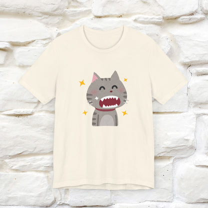 "Smile, Sparkle, Shine" Cat T-Shirt for Men & Women | Front & Back Design | 100% Cotton* 🐾