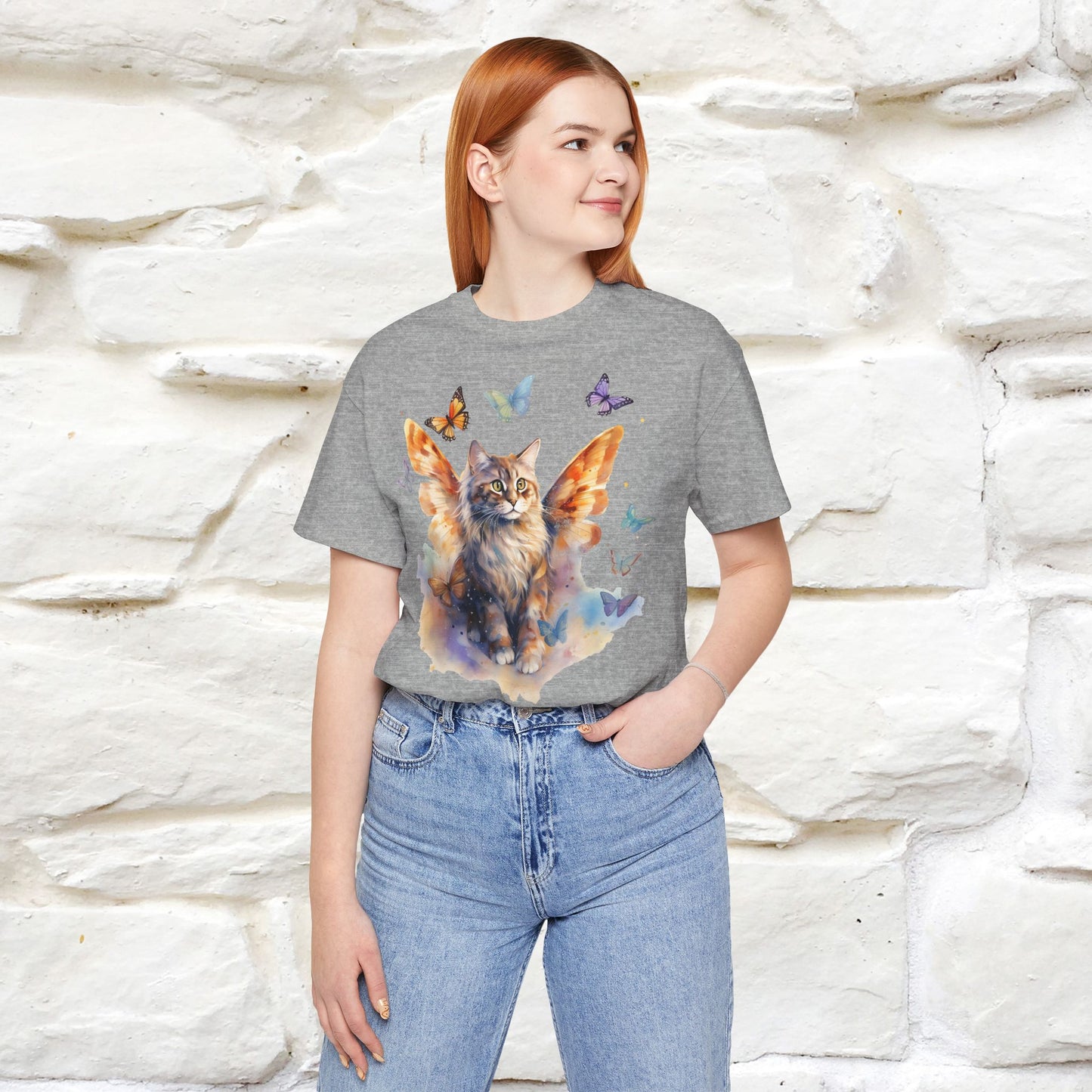 "Meow-velous Butterflies" T-shirt for Women | 100% Cotton*