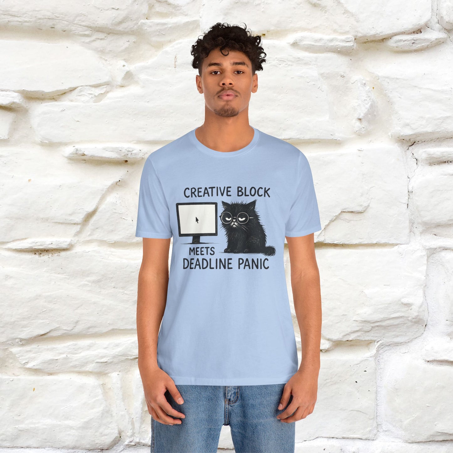"Creative Block Meets Deadline..." |Cat T-Shirt | Nunu&Miao Studio