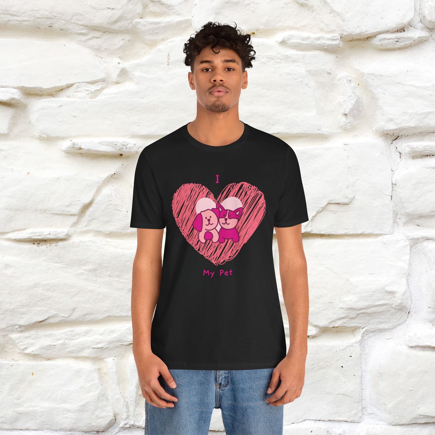 "I Love My Pet" Cat T-Shirt for Men & Women | 100% Cotton* | Celebrate Your Furry Friends