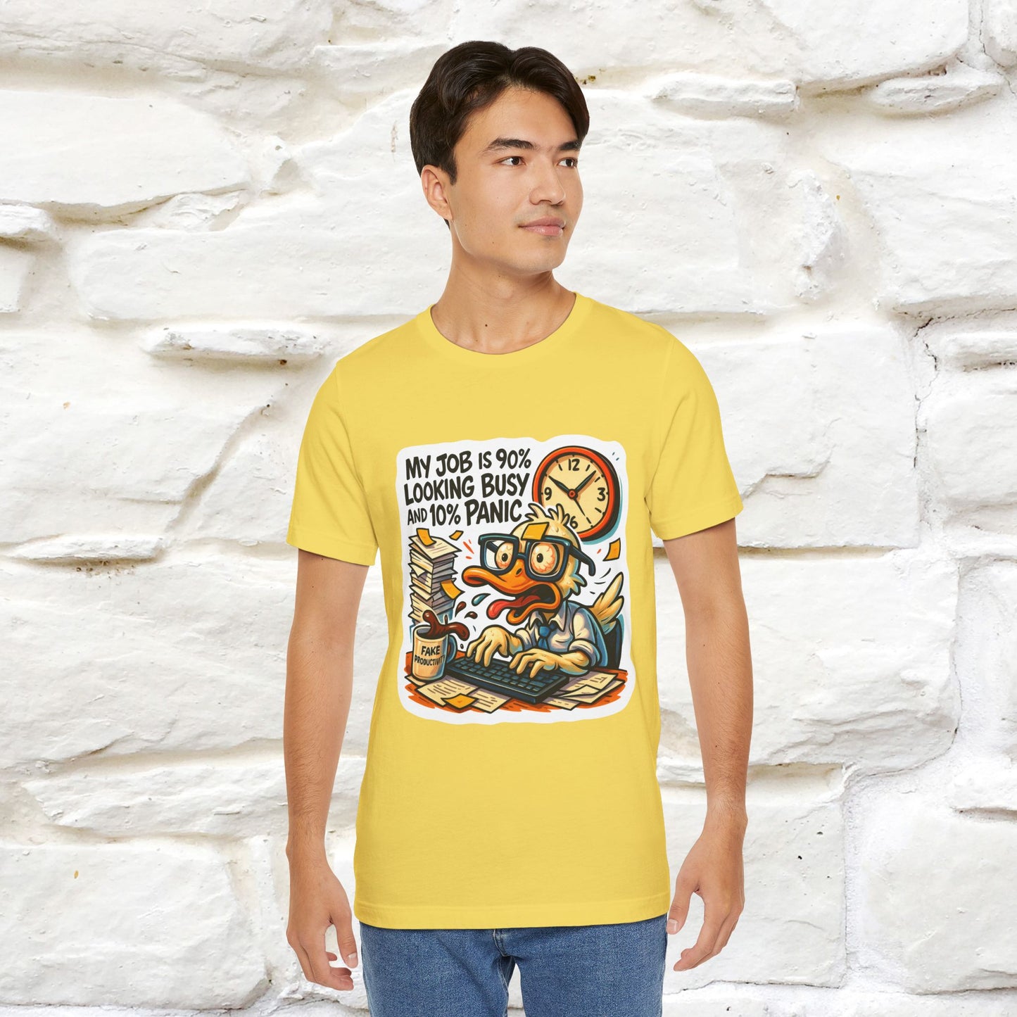 '' My Job is 90% Looking Busy ... |  Sarcastic T-Shirt | Nunu&Miao Studio