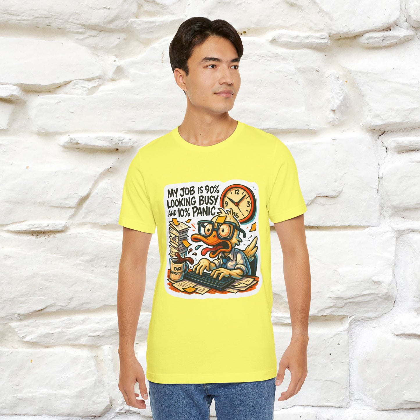 '' My Job is 90% Looking Busy ... |  Sarcastic T-Shirt | Nunu&Miao Studio