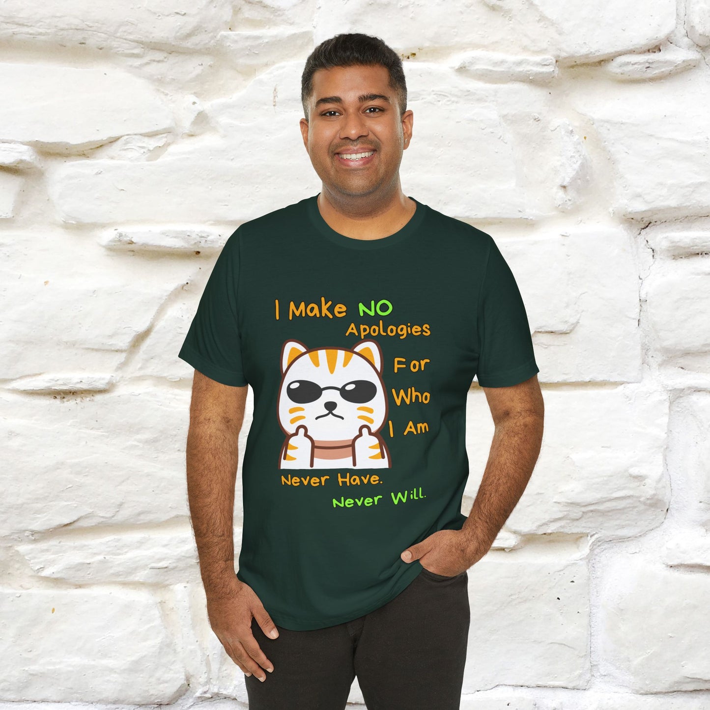"I Make No Apologies... " |Cat T-Shirt | Nunu&Miao Studio