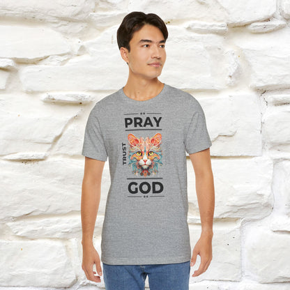 Pray, God, Trust, Work T-Shirt for Men & Women | 100% Cotton* Inspirational Tee