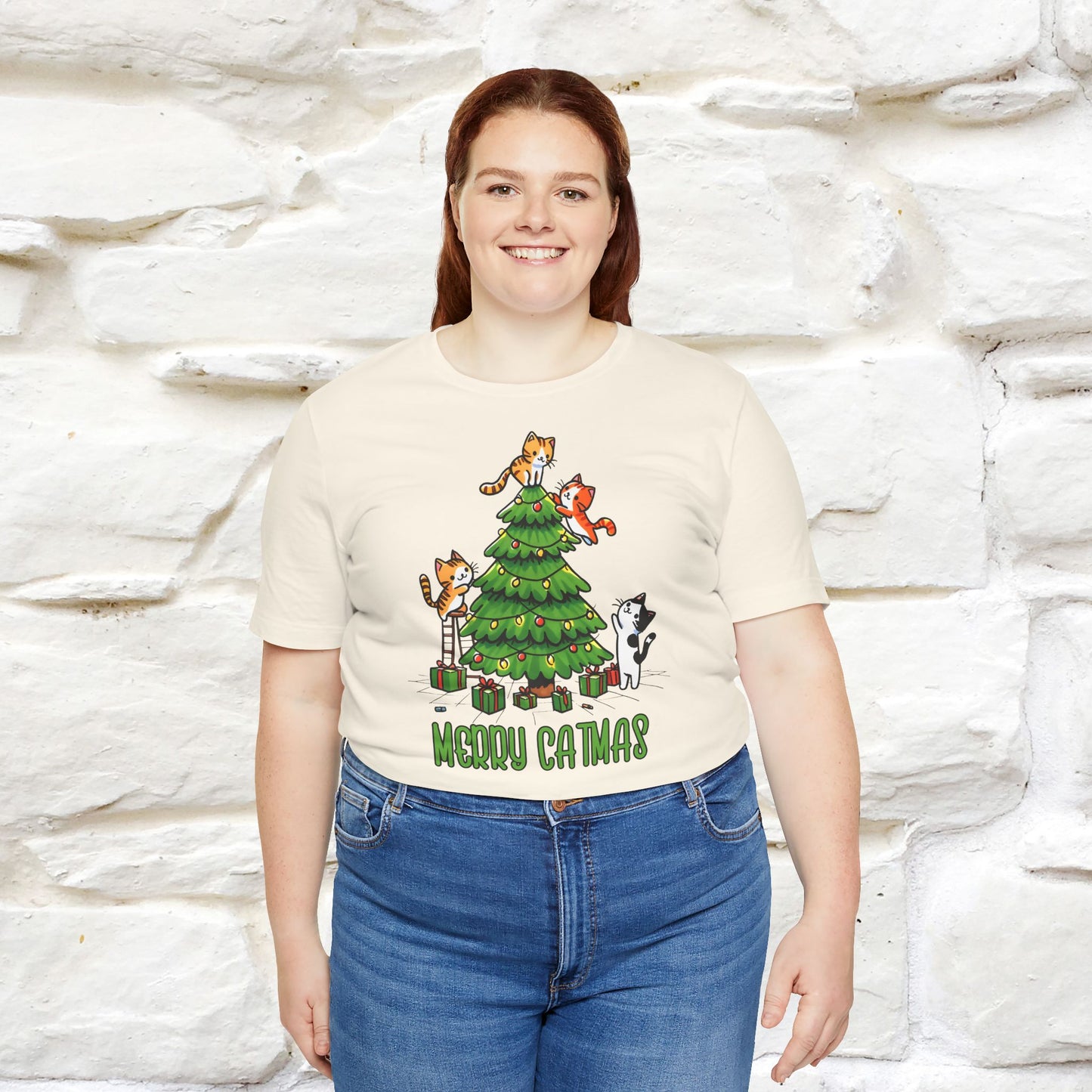 Merry Catmas | Cattitude Christmas Shirt for Men & Women | 100% Cotton*