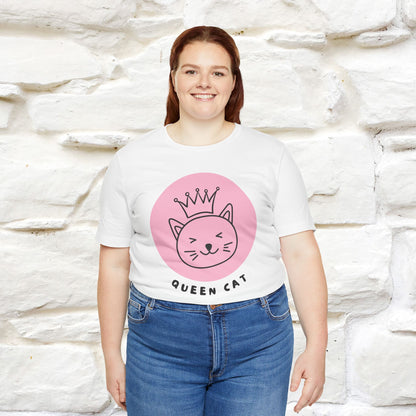 "Queen Cat" T-Shirt for Women | 100% Cotton* | Fierce Feline Fashion