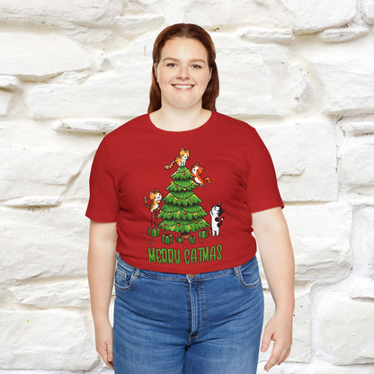 Merry Catmas | Cattitude Christmas Shirt for Men & Women | 100% Cotton*