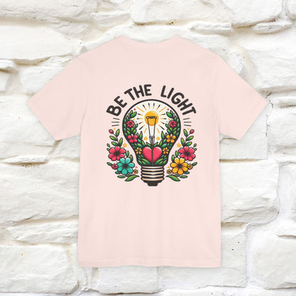 ''Be The Light" Cat T-Shirt| Front & Back Design | Nunu&Miao Studio