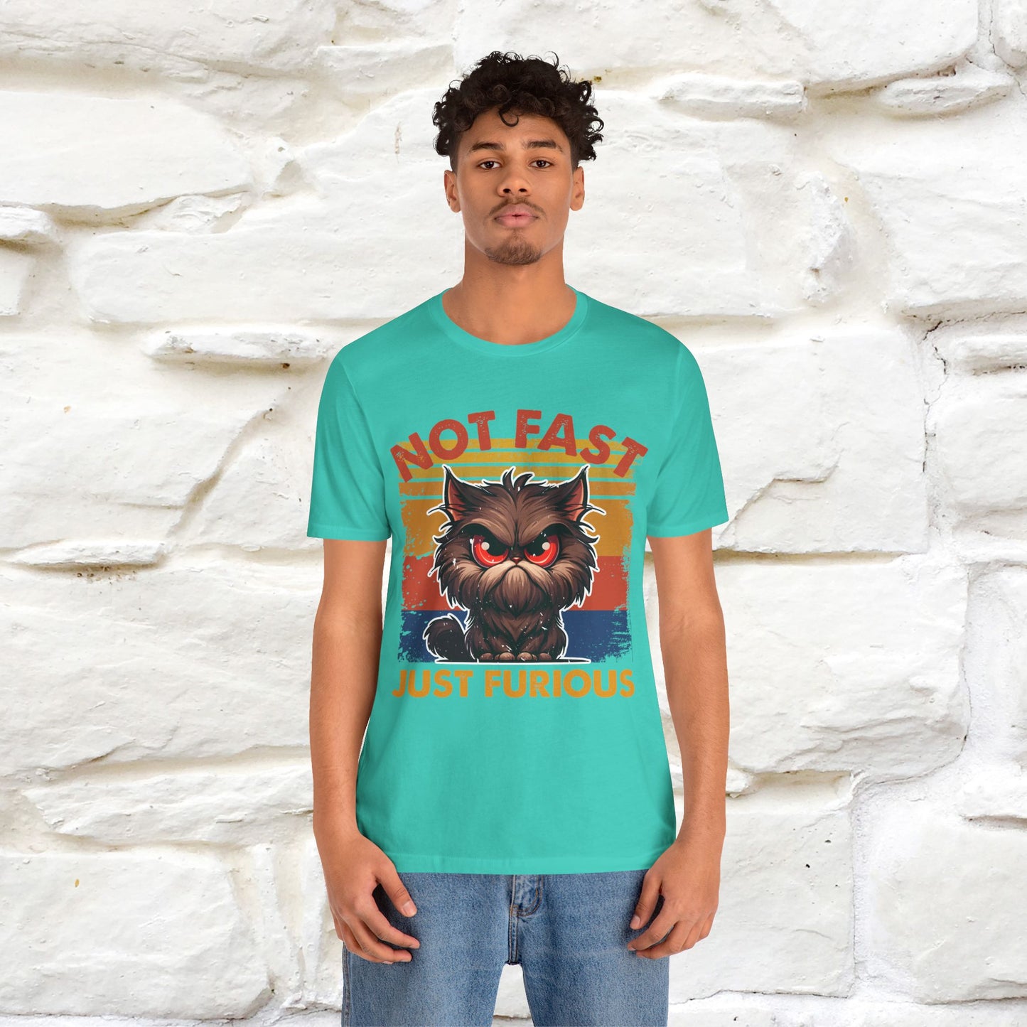 Not Fast, Just Furious |  Sarcastic Cat T-Shirt | Nunu&Miao Studio