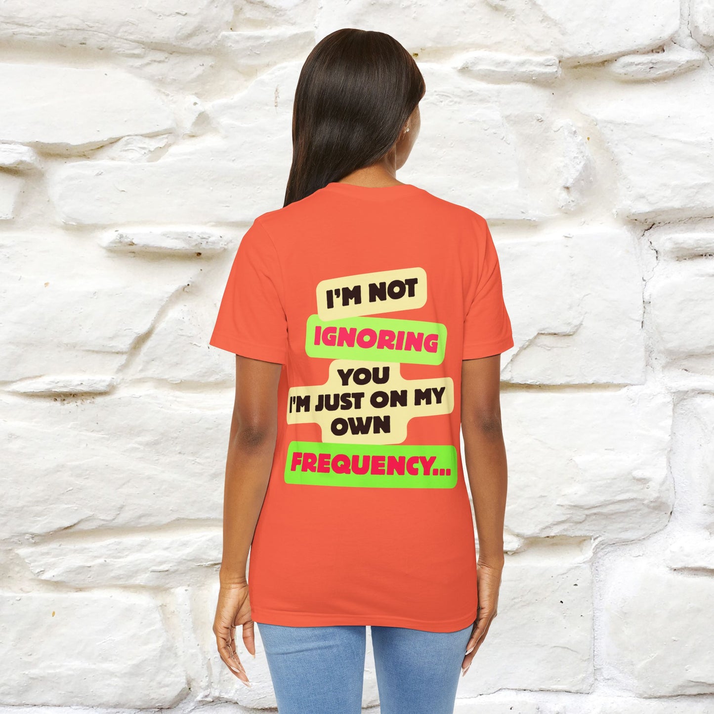 "I'm Not Ignoring You. I'm Just  .. " Cat T-Shirt | Front & Back Design | Nunu&Miao Studio
