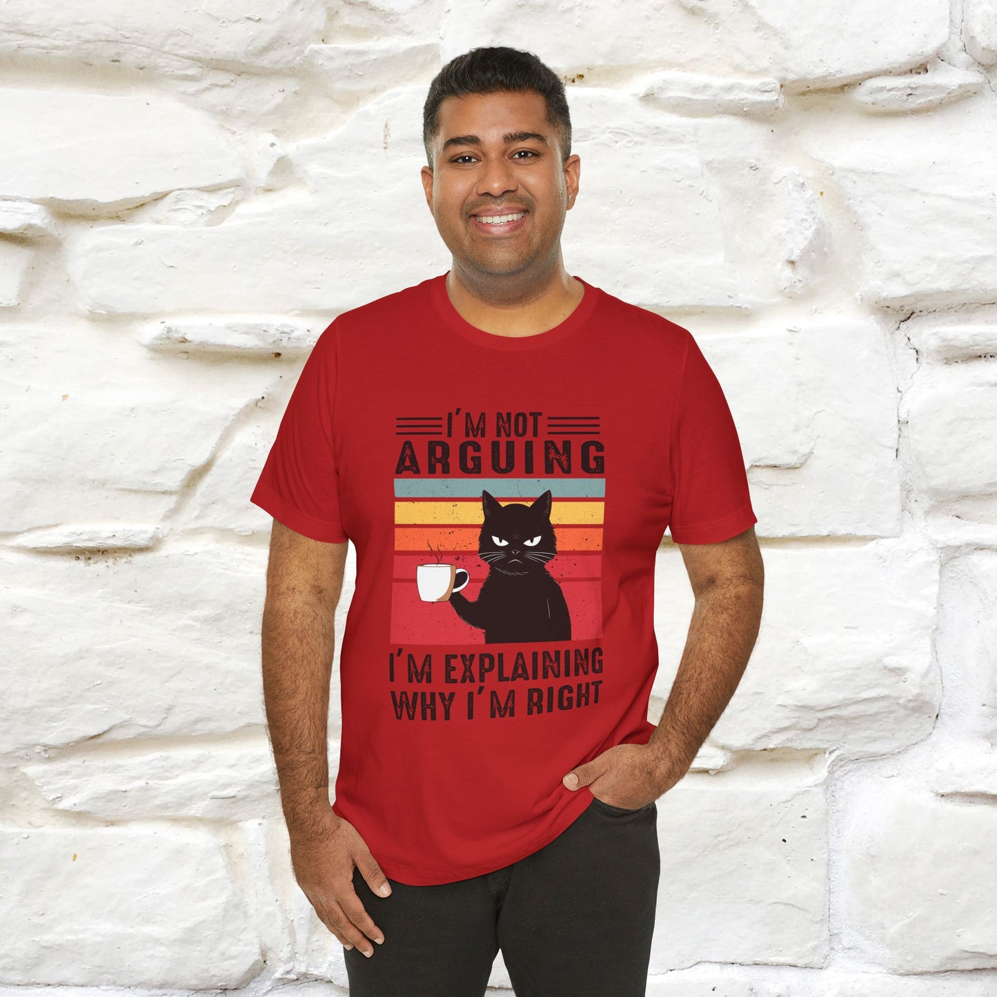 Non sto discutendo, sto spiegando perché ho ragione T-shirt con gatto per uomo e donna | 100% cotone* Maglietta divertente