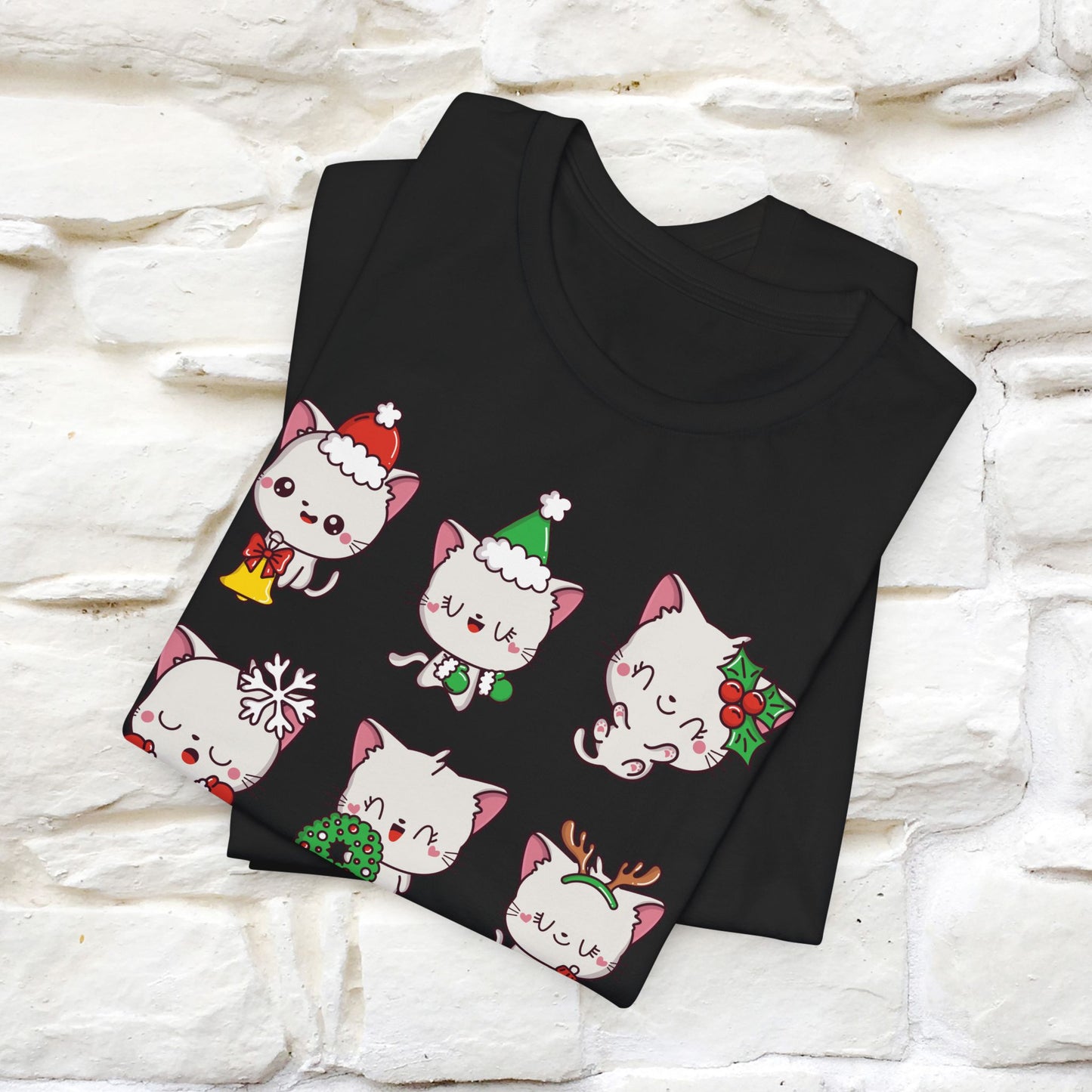 Christmas Cats T-Shirt | Festive Cat T-Shirt for Men & Women | 100% Cotton*