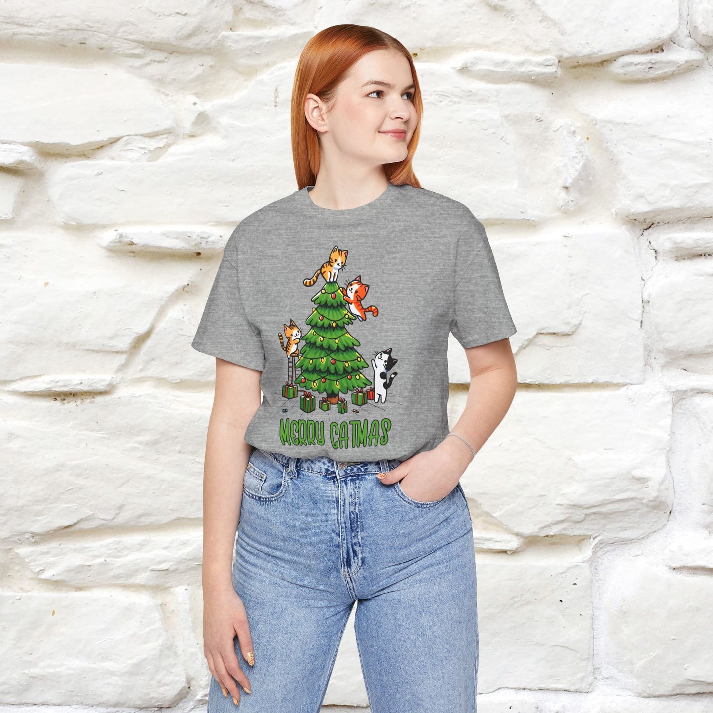 Merry Catmas | Cattitude Christmas Shirt for Men & Women | 100% Cotton*