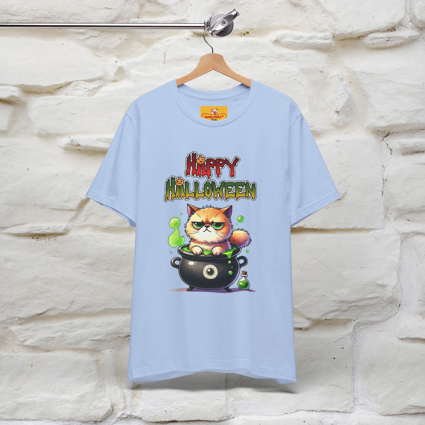 "Angry Cat Happy Halloween" Cat  T-shirt |Nunu&Miao Studio