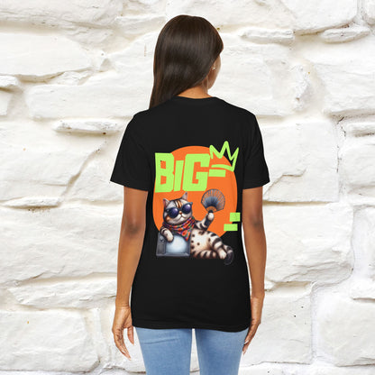 Big Cat T-Shirt for Men & Women | Front & Back Design | 100% Cotton*