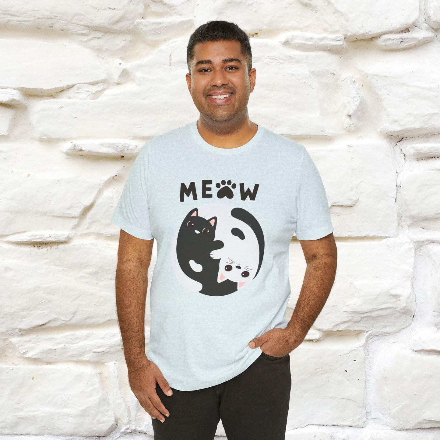 ''Ying Yang Meow''  Cat T-shirt for Men and Women  100% Cotton*