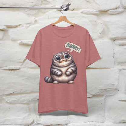 ''Sorry'' Cat T-shirt for Women 100% Cotton* - Nunu&Miao Studio