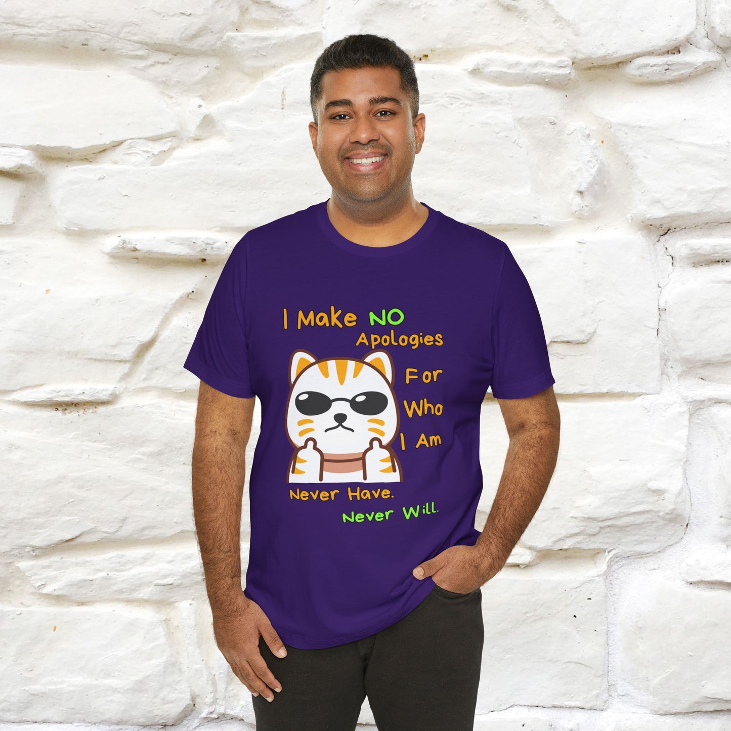 "I Make No Apologies... " |Cat T-Shirt | Nunu&Miao Studio
