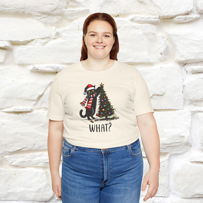 What? Cattitude Cat Christmas Shirt for Men & Women | 100% Cotton*