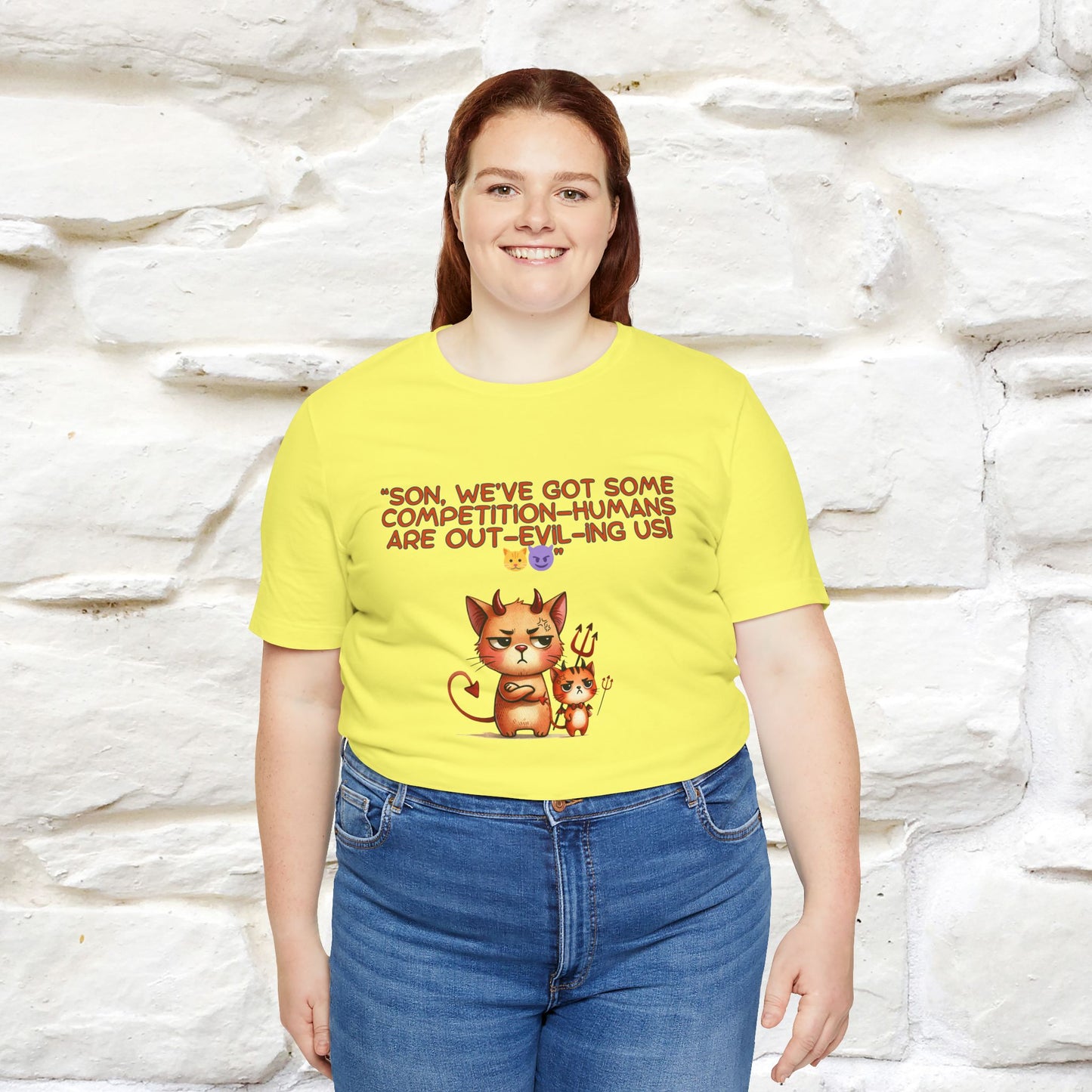 "Humans Are Out-Evil-Ing Us." Cat  T-shirt |Nunu&Miao Studio - Nunu&Miao Studio