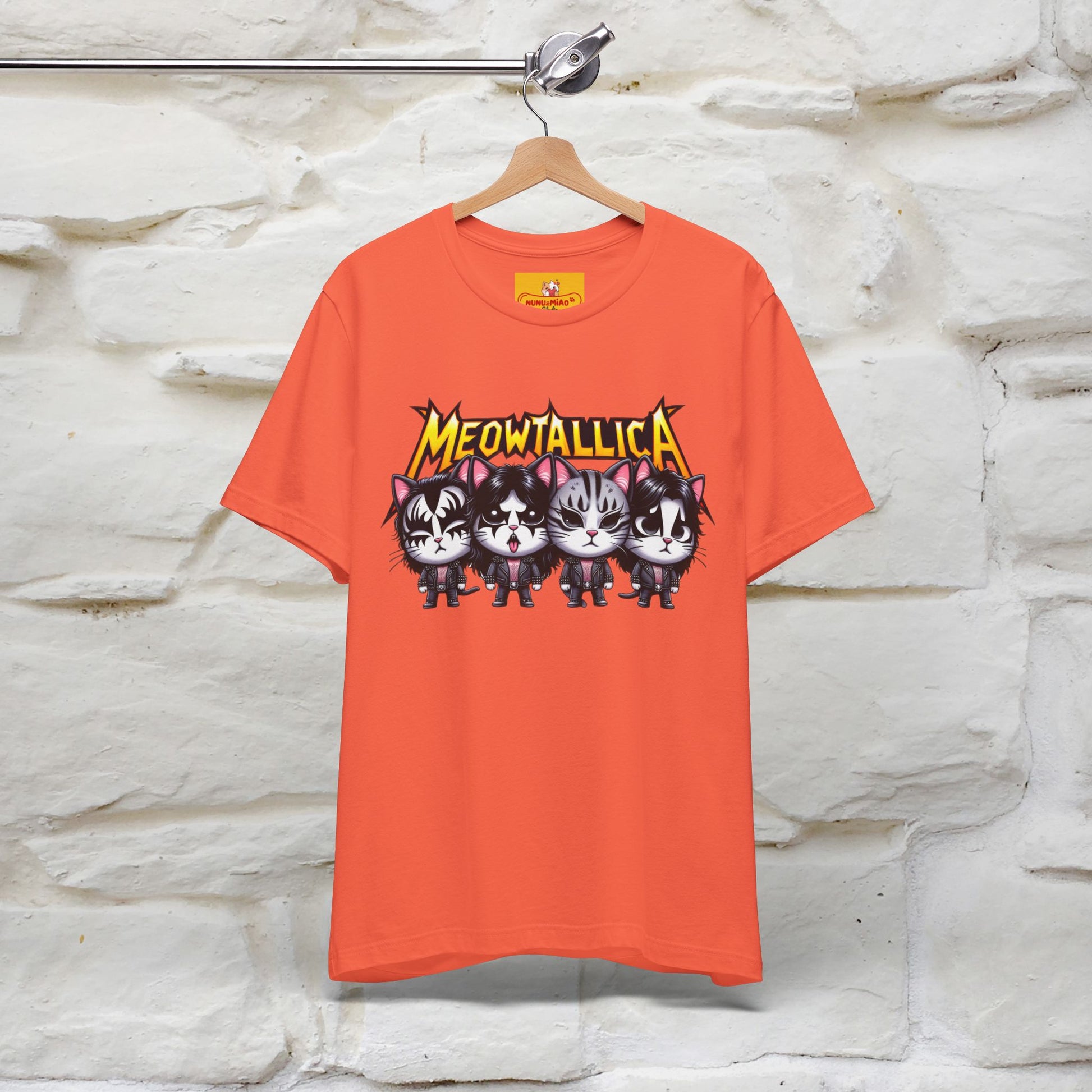 Meowtallica T-Shirt | Rock-Inspired Cat Tee| Nunu&Miao Studio - Nunu&Miao Studio