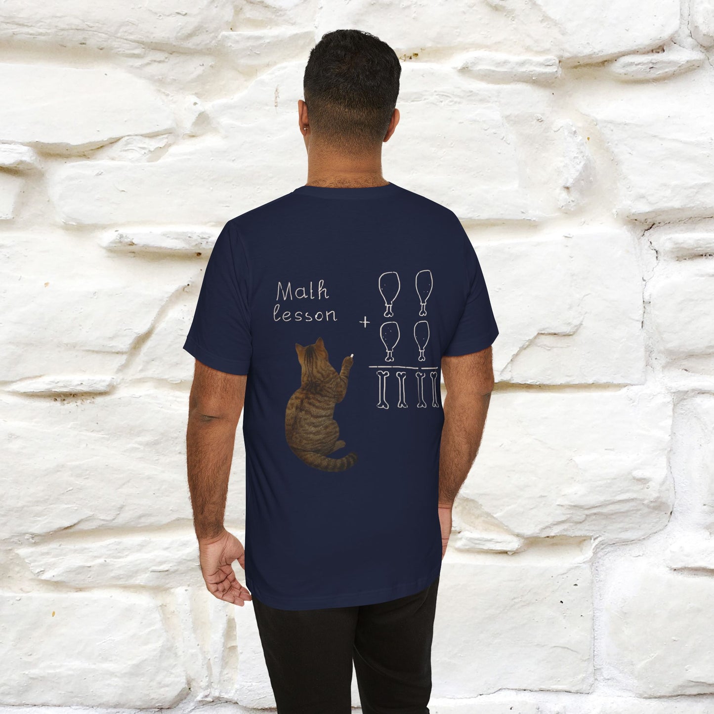 “Math teachers have too many functions.”|  Cat T-Shirt | Front & Back Design | Nunu&Miao Studio
