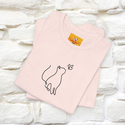 "Let Your Dreams Blossom'' Cat T-Shirt Front and Back Design | Nunu&Miao Studio