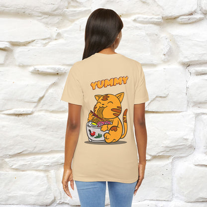 "Yummy" Cat T-shirt for Men & Women | Front & Back Design | 100% Cotton*