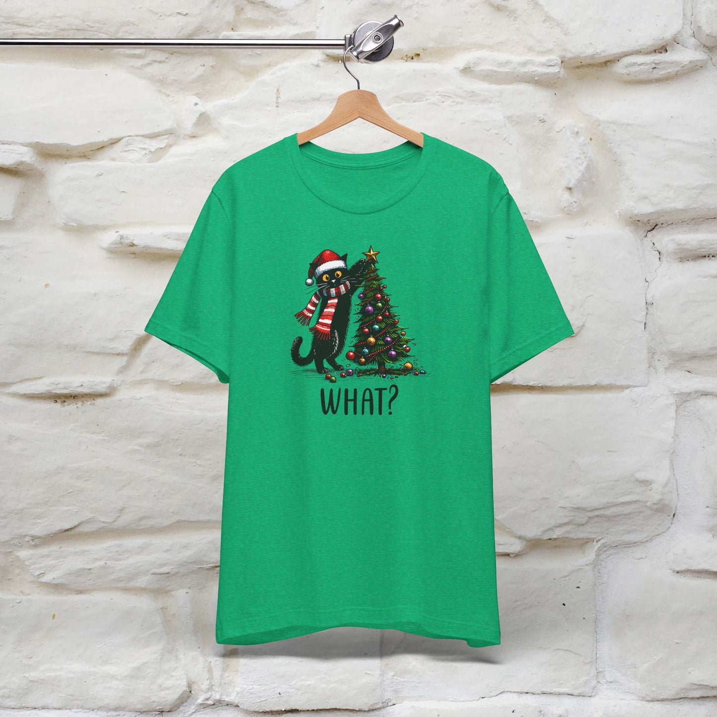 What? Cattitude Cat Christmas Shirt for Men & Women | 100% Cotton*