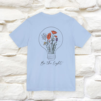 "Be The Light" Cat T-Shirt | Front & Back Design | Nunu&Miao Studio