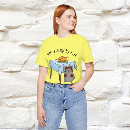 "Feliz Naughty Cat" |Funny Cat T-Shirt | Nunu&Miao Studio