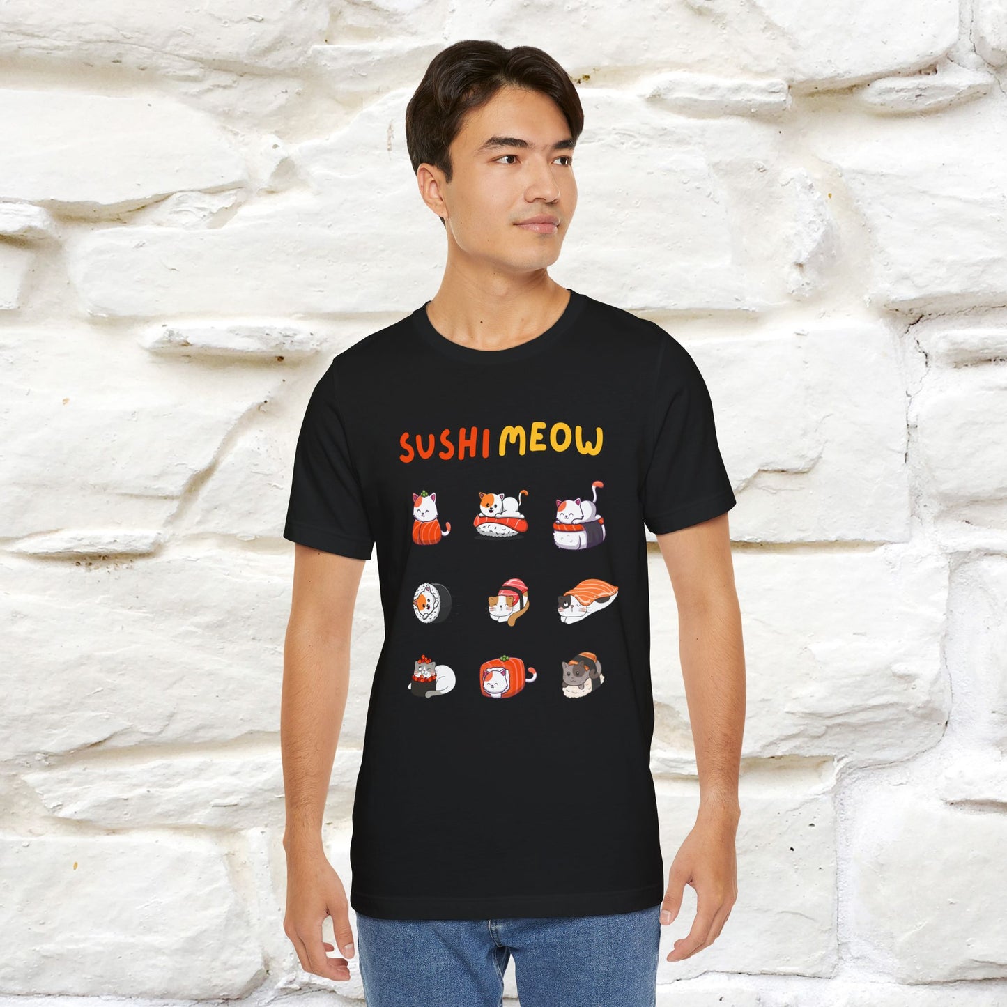 "Sushi Meow" Cat T-shirt for Men & Women | 100% Cotton*