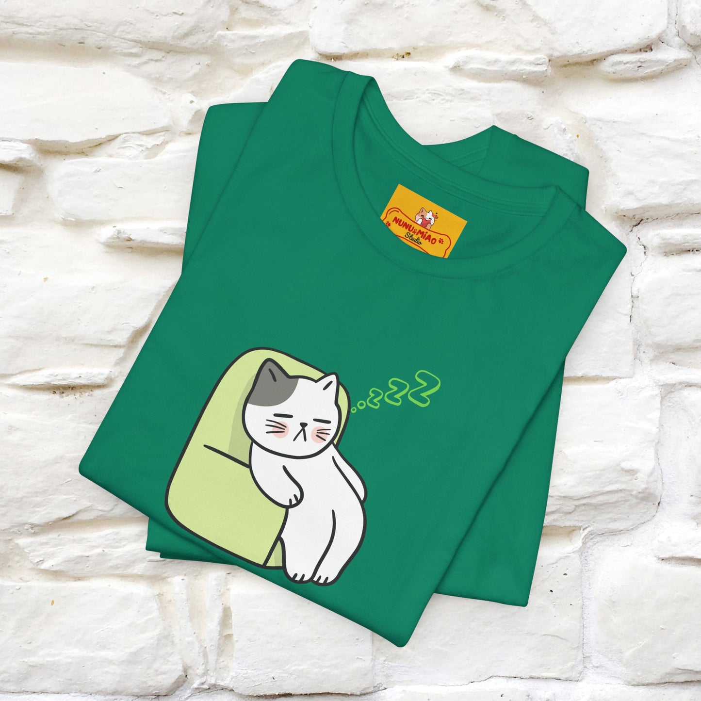 "Keep going… the couch isn’t going to nap on itself." Cat T-Shirt| Front & Back Design | Nunu&Miao Studio