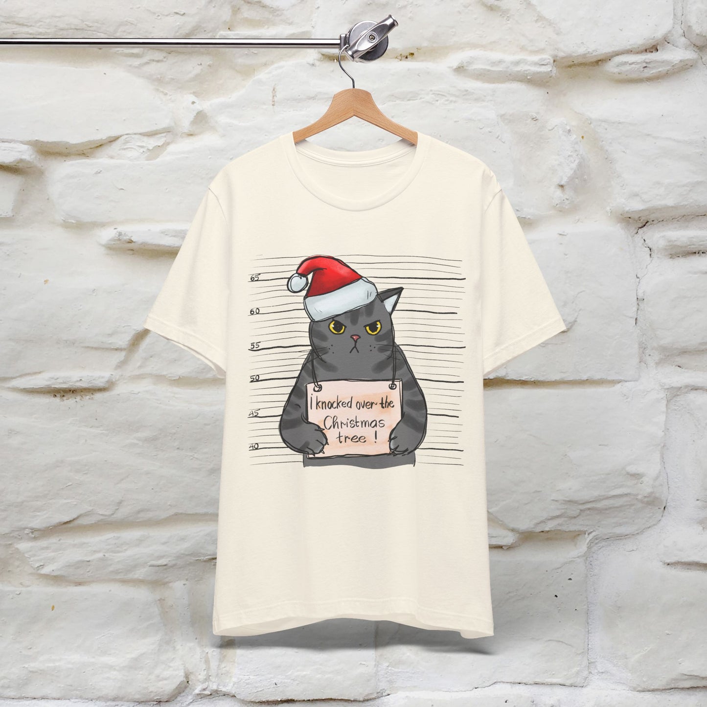 I Knocked Over The Christmas Tree T-Shirt | Festive Cat Christmas Shirt for Men & Women | 100% Cotton*